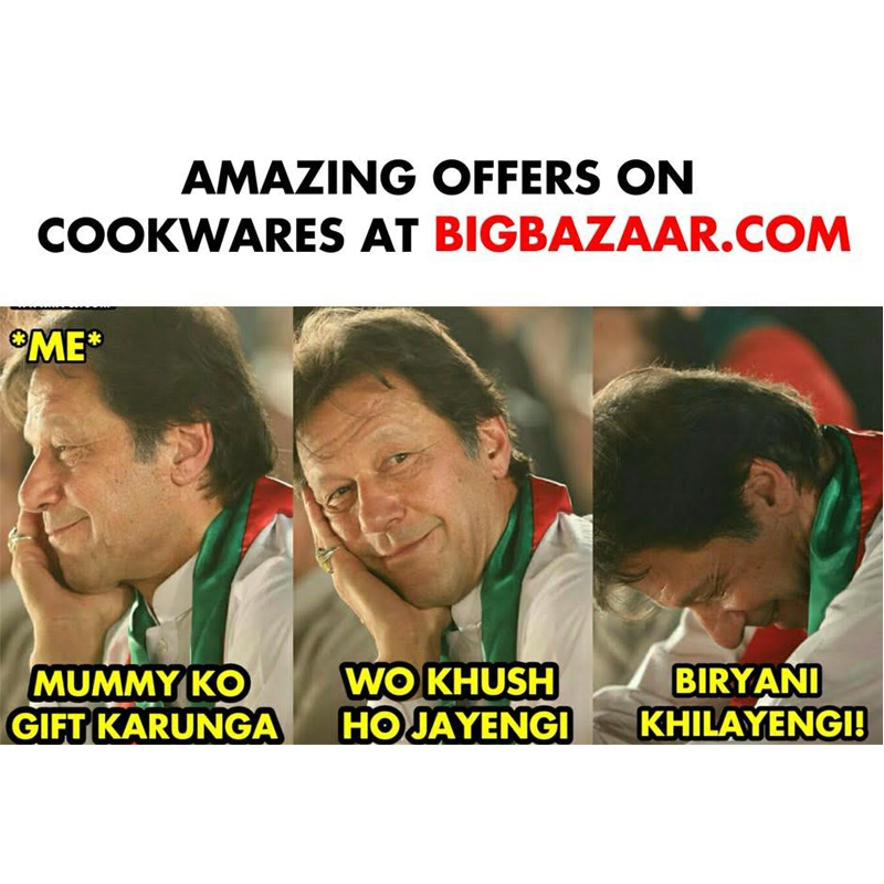 Big Bazaar used meme based marketing to promote sale