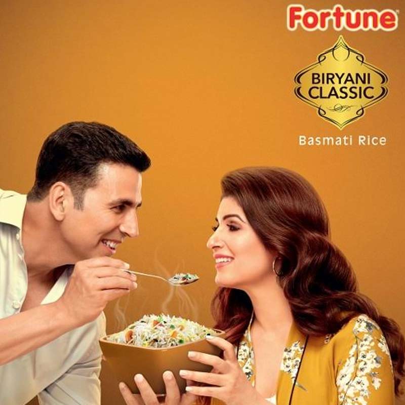 Fortune Biryani Classic Basmati Rice promotes Atoot Pyaar with Akshay Kumar & Twinkle