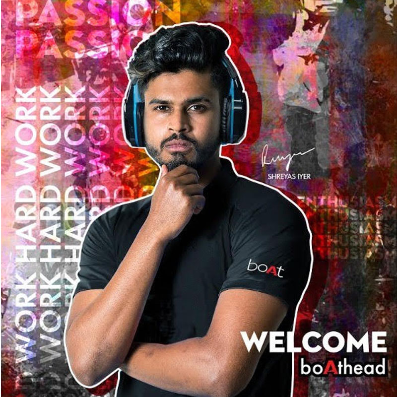 boAt audio ropes in Indian cricketer Shreyas Iyer as brand ambassador