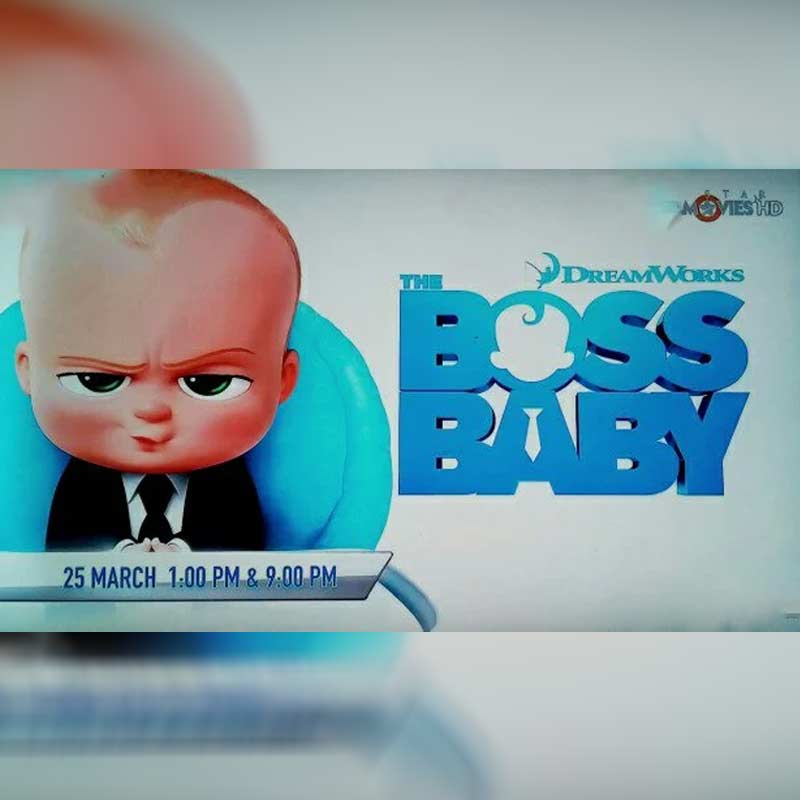 The Boss Baby premieres March 25 at 1PM and 9PM