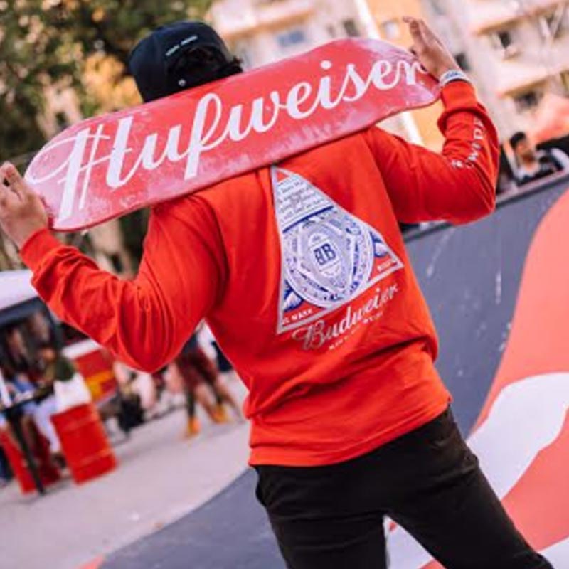 Budweiser experiences and huf launch their global collection in india