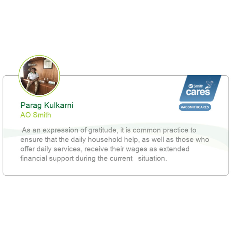 A.O. Smith India announces launch of #AOSmithCares challenge