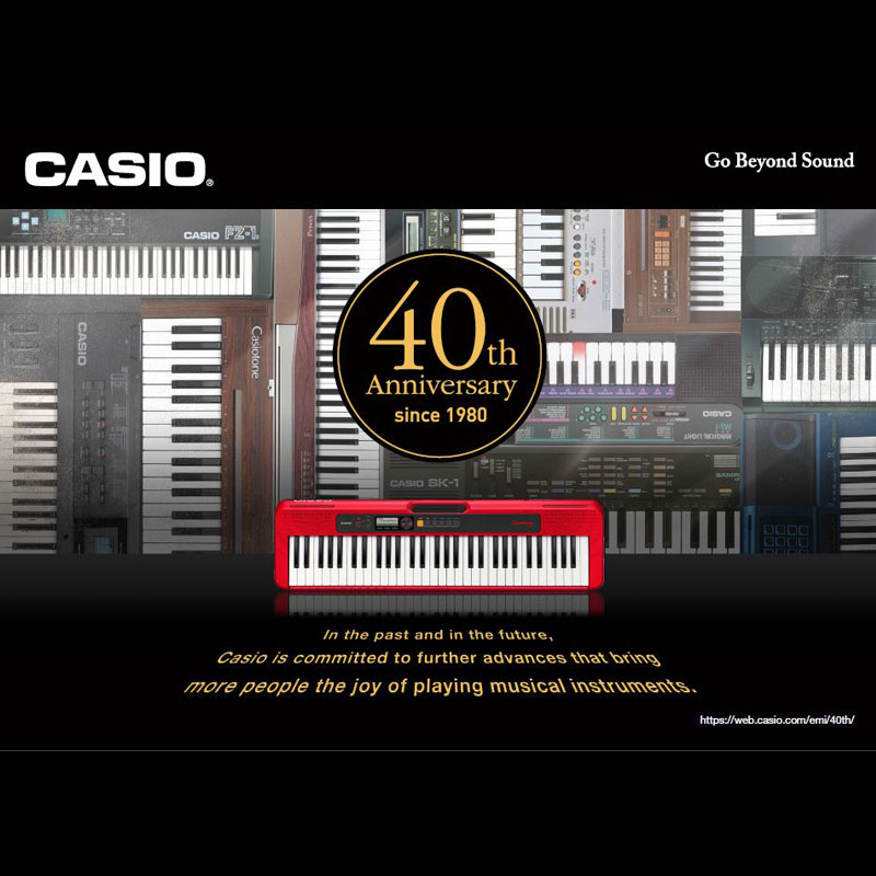 CASIO Celebrates 40th Anniversary of Electronic Musical Instruments