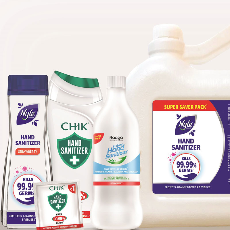 CavinKare serves nation with sanitizers under CHIK, Nyle and Raaga professional brands