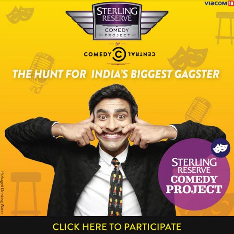 The hunt for India’s funniest comedian has begun as Sterling Reserve Project collaborates with Comedy Central