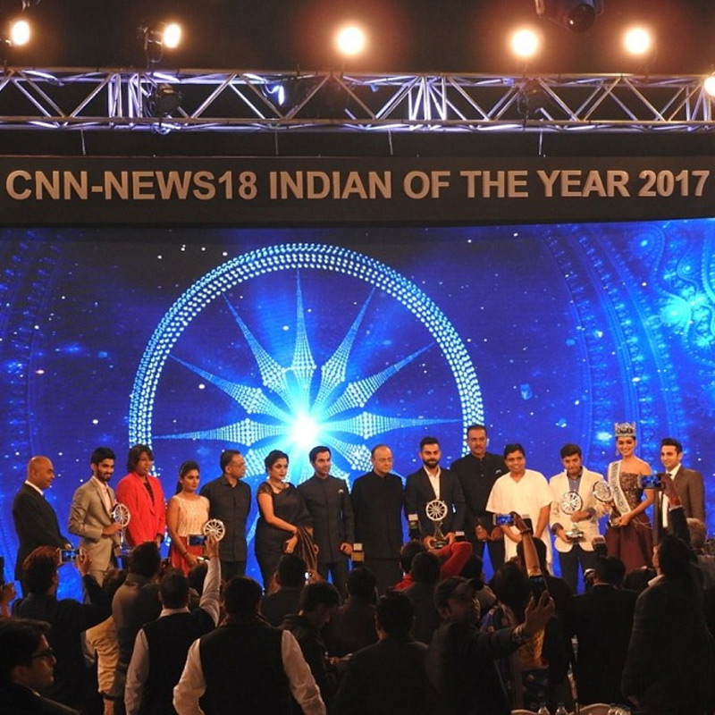 CNN-News18 ‘Indian of the year’ 2017 special Telecast on 9 and  10 December