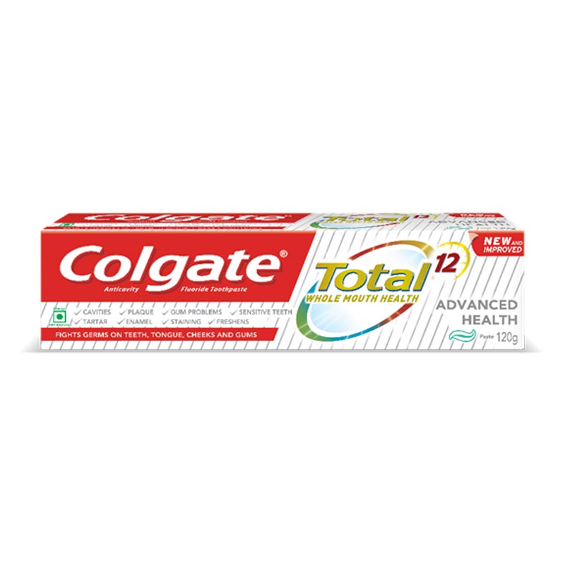 Upgrade to whole-mouth-health with New Colgate Total toothpaste