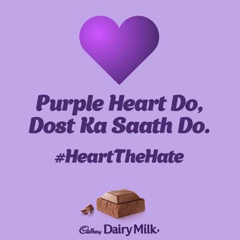 Cadbury Dairy Milk’s ‘Purple Heart’ campaign takes on Cyber Bullying