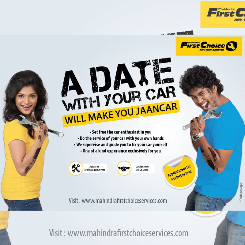 Mahindra First Choice Services gets you to service your own car