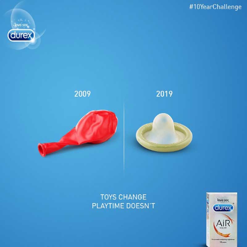 Brands ride on the 10-year challenge wave