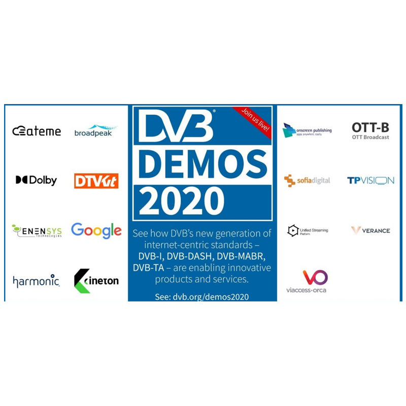DVB to showcase future of media delivery at DEMOS 2020