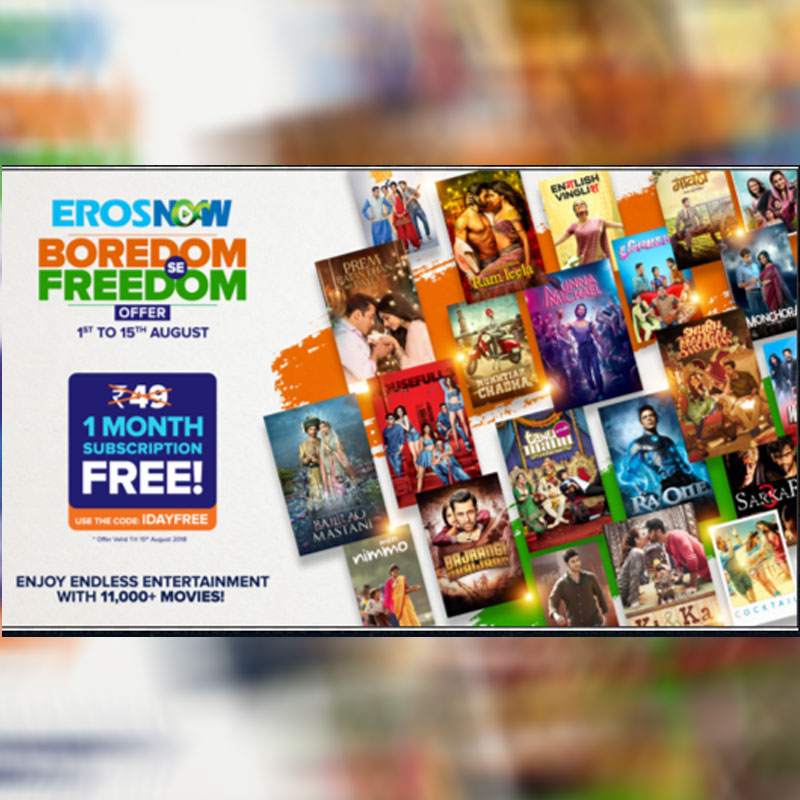 Eros Now offers Boredom Se Freedom on Independence Day with one month free subscription