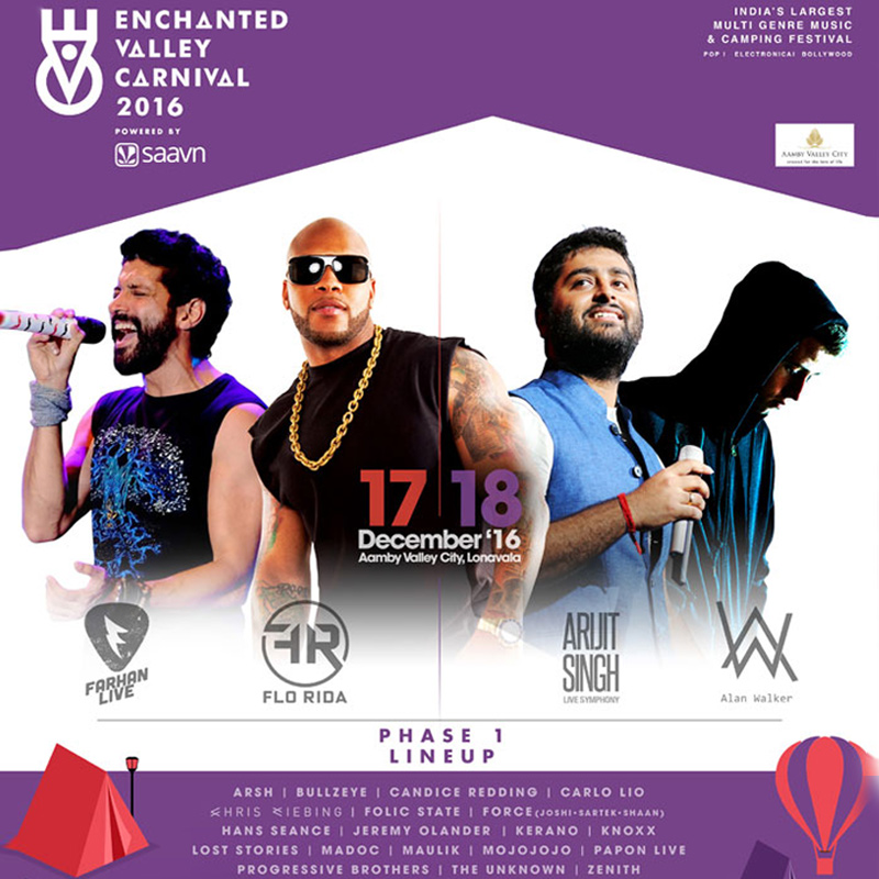 Flo Rida, Arijit Singh, Farhan to enthrall at Aamby Valley City