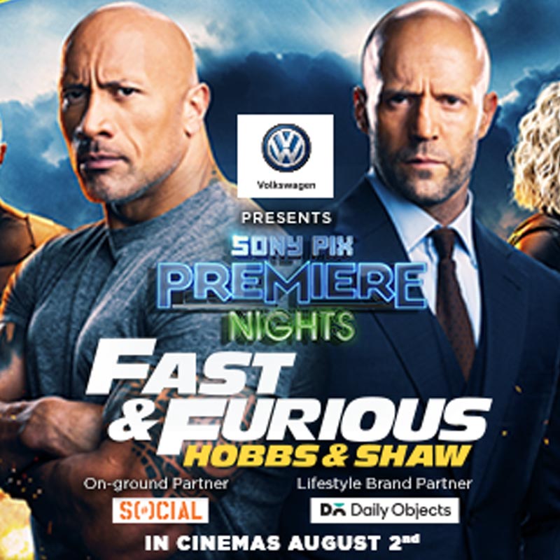 Watch the exclusive premiere of ‘Hobbs and Shaw’ before anyone else in India only with ‘Sony PIX Premiere Nights’