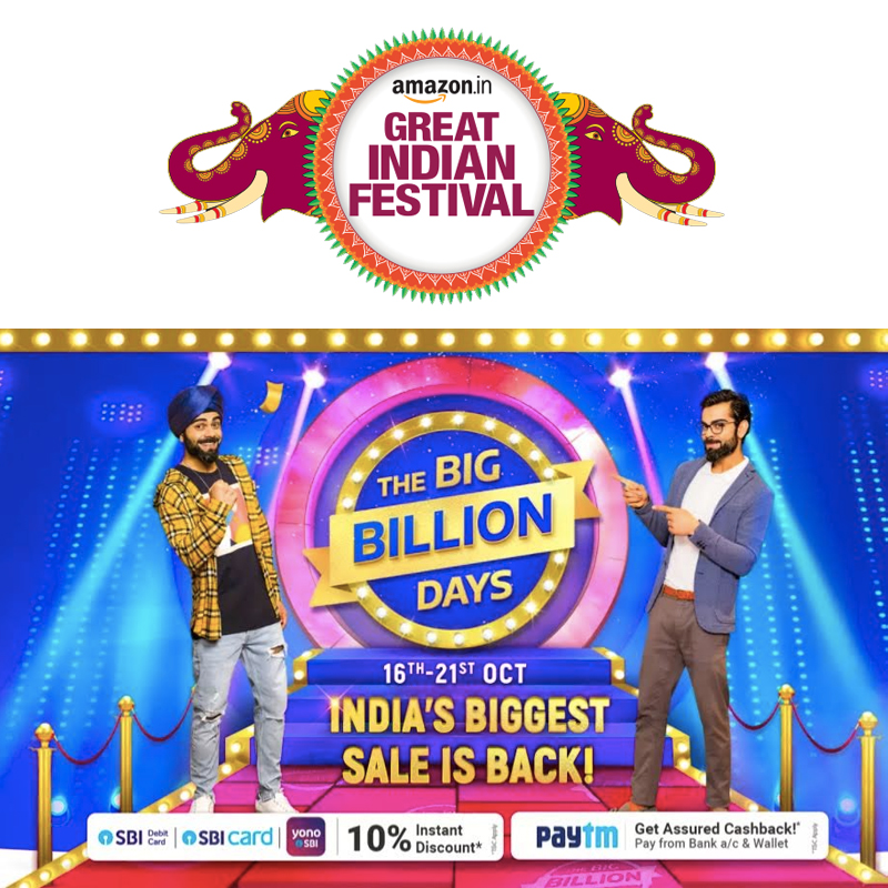 How Flipkart & Amazon enter the festive season