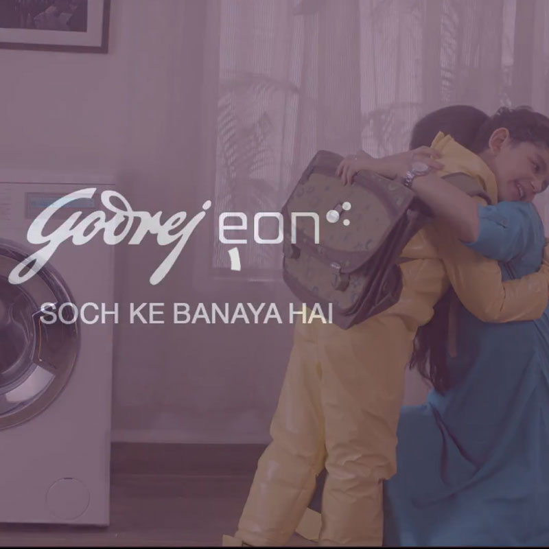 Kid’s gear in video conveys Eon washing machine’s allergy protecting feature