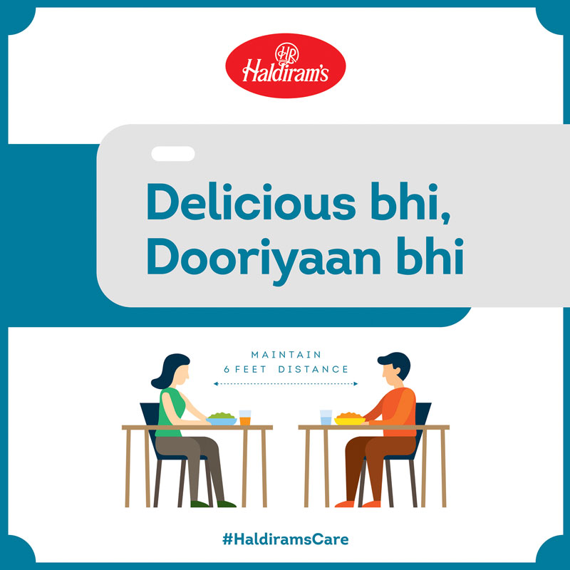 Haldiram’s campaign for safe customer experience
