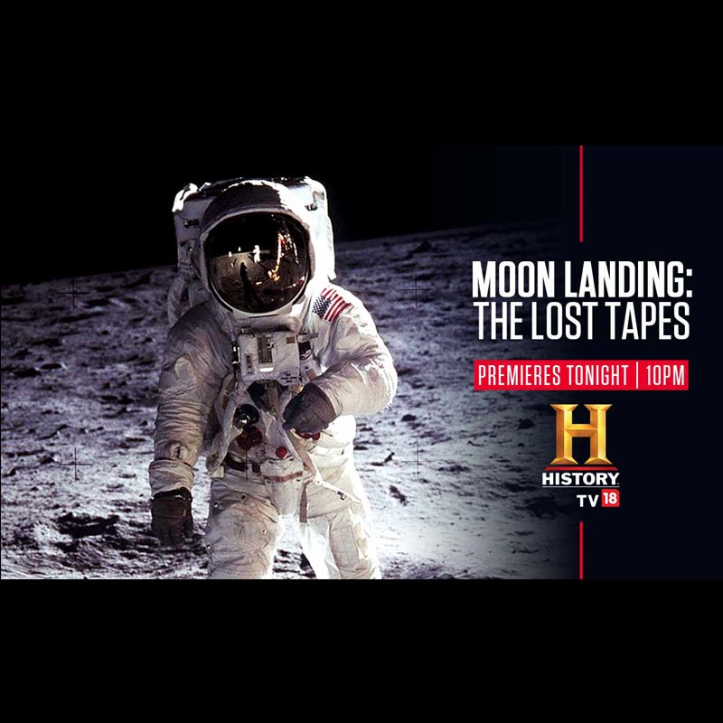 On its 50th Anniversary, HISTORY TV18 unveils “Moon Landing: The Lost Tapes.”