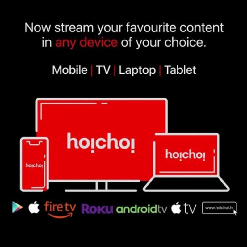 hoichoi is now available on Android TV globally and Roku in the US