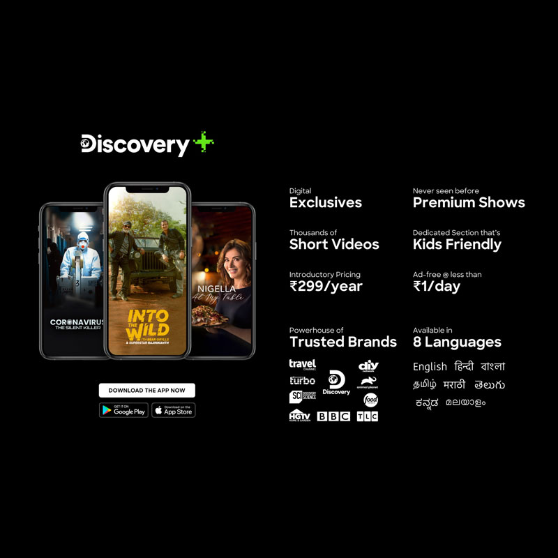 Discovery Plus streaming app launched showcasing premium real-life entertainment
