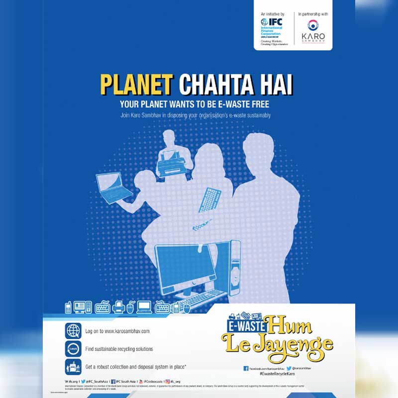IFC, Karo Sambhav launch “E-waste Hum Le Jayenge”