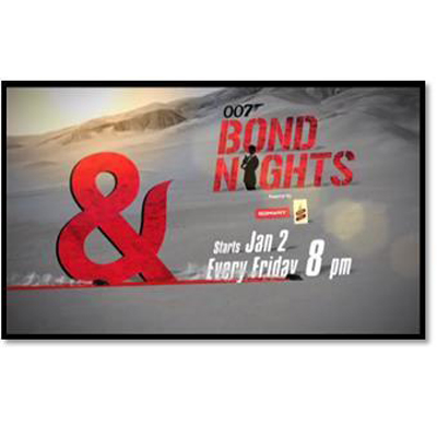 &pictures to air the latest Bond flicks in Hindi with ‘Bond Nights’!