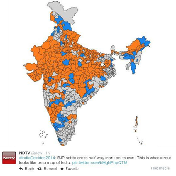 Twitter frenzy over #Elections2014