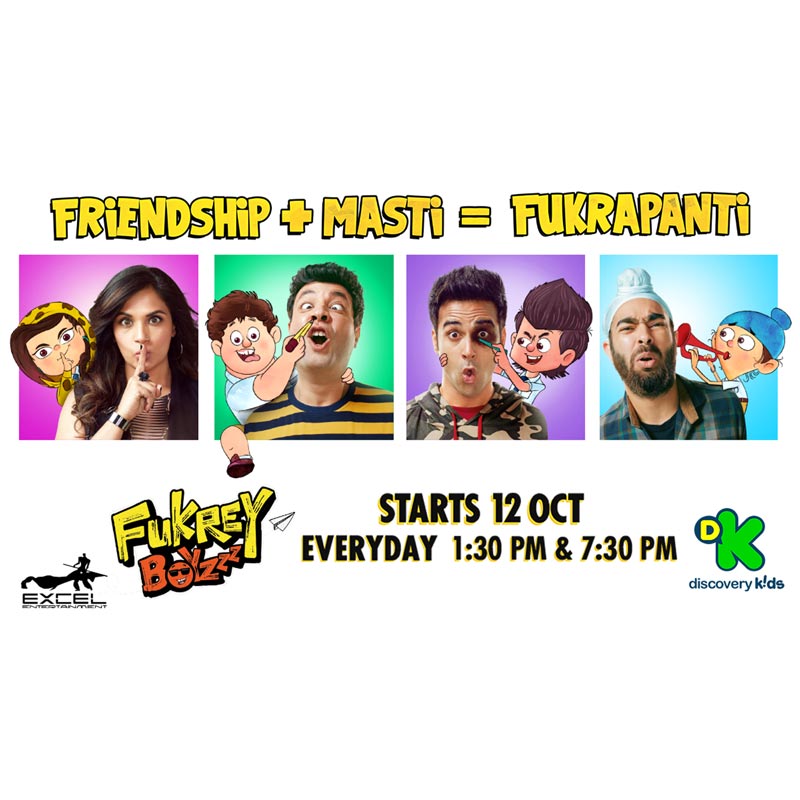 Discovery Kids to launch animated series ‘Fukrey Boyzzz’ on 12 October