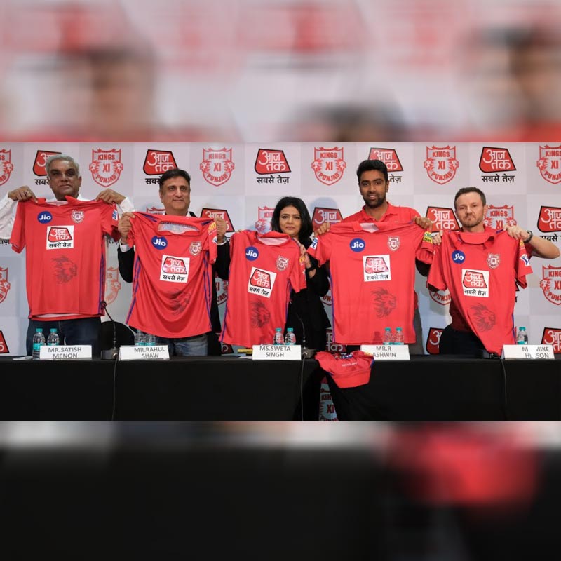Kings XI Punjab welcomes on board Aaj Tak as title sponsor