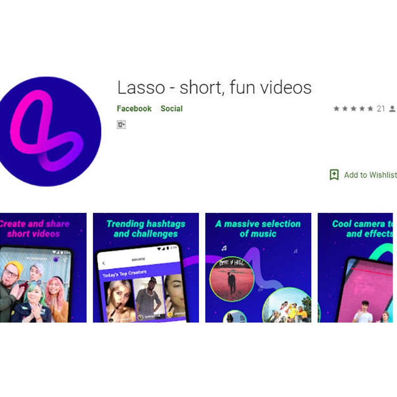 Facebook clones TikTok; launches Lasso app