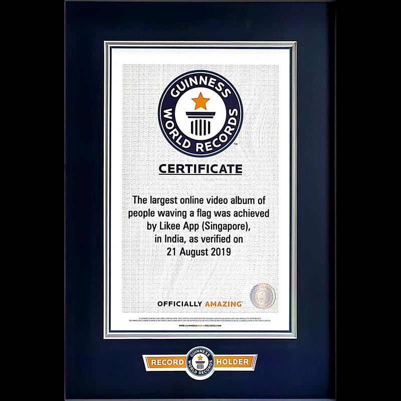 Likee creates guinness world record for its Independence Day campaign