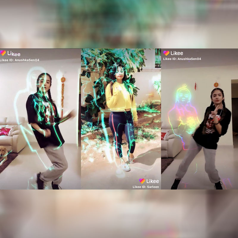 #Dancewithlight trends as Likee unveils new neon light Magic Stickers