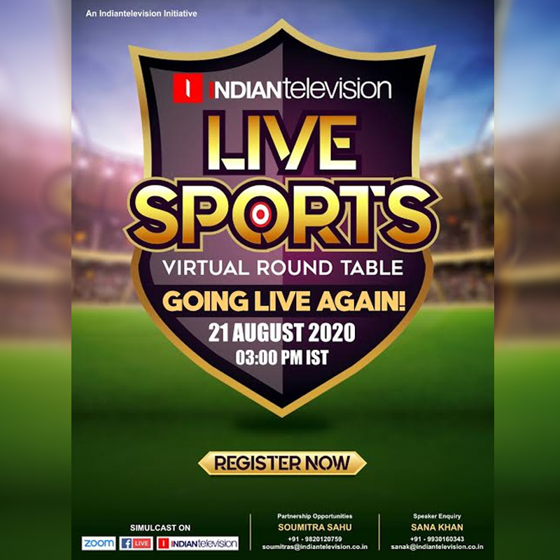 Gear up to witness Live Sports Virtual round-table today at 3 pm