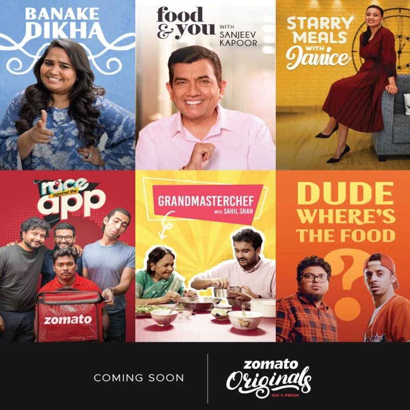 Zomato forays into online video space, to launch 18 original shows