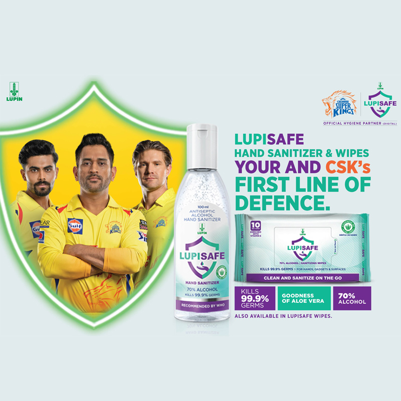 LupinLife’s LupiSafe is official hygiene partner – digital for CSK