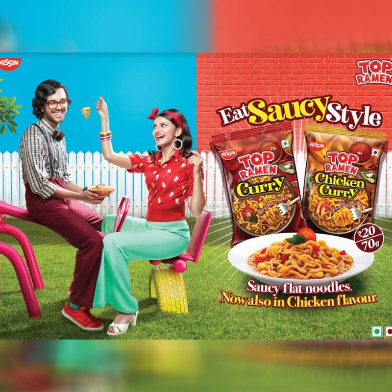 Top Ramen shows a new way of eating noodles