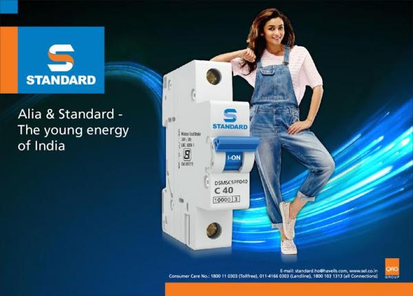 Havells India ropes in Alia Bhatt as brand ambassador for Standard