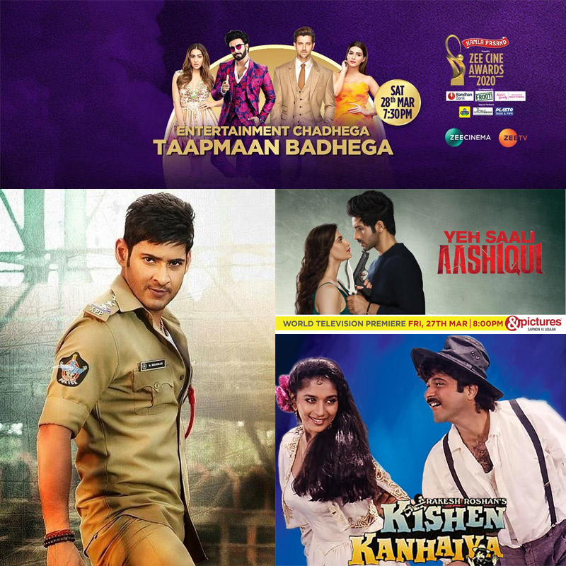 Zee Hindi Movie Cluster promises to entertain movie lovers confined in their homes with its dhamekedaar line up of movies