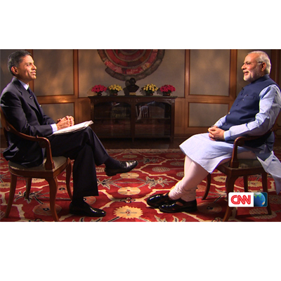 Narendra Modi speaks to CNN’s Fareed Zakaria