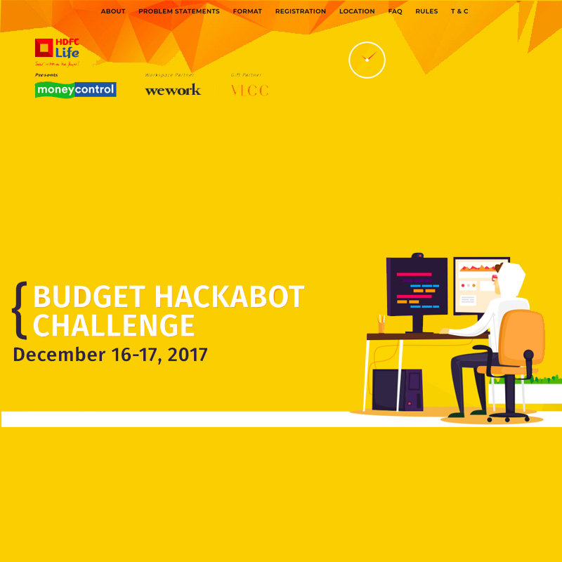 Moneycontrol hosts its first ever hackathon – ‘Budget Hackabot Challenge’