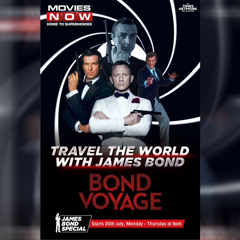 Movies Now curates an exclusive line-up of James Bond movies with Bond Voyage