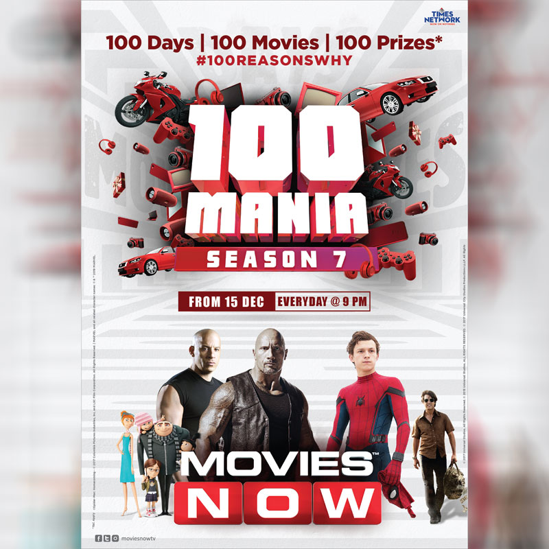 Movies NOW gives its viewers 100 reasons to celebrate this festive season with 100 Mania