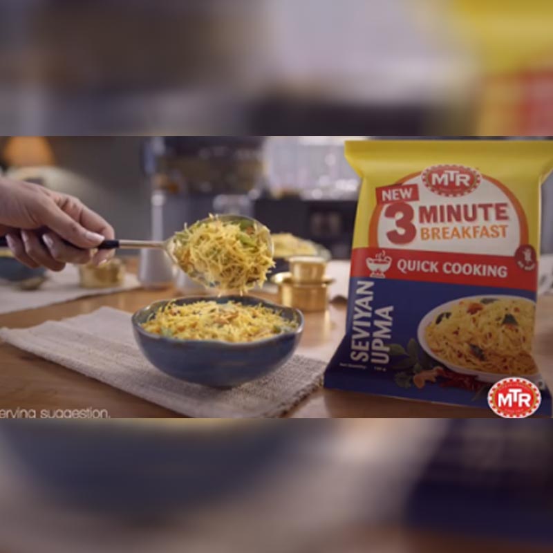 MTR Foods launches new advertising campaign for their new launch – 3-minute Seviyan Upma