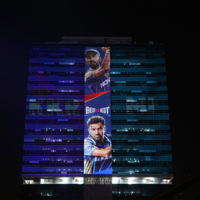 Star House lights up to promote VIVO IPL 2018
