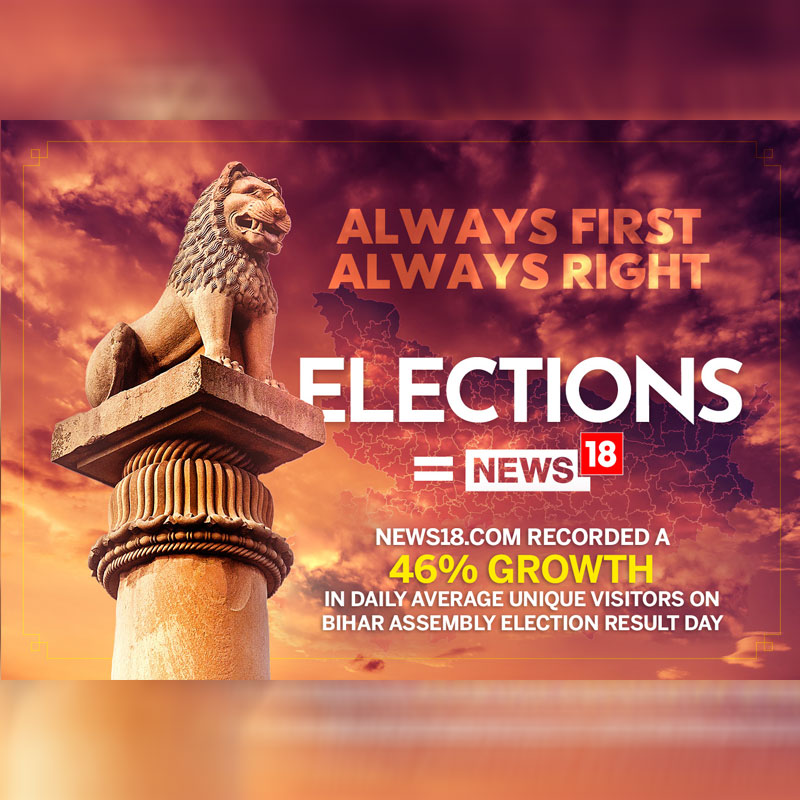 News18 emerges as Ultimate Destination for Election News during Bihar Polls