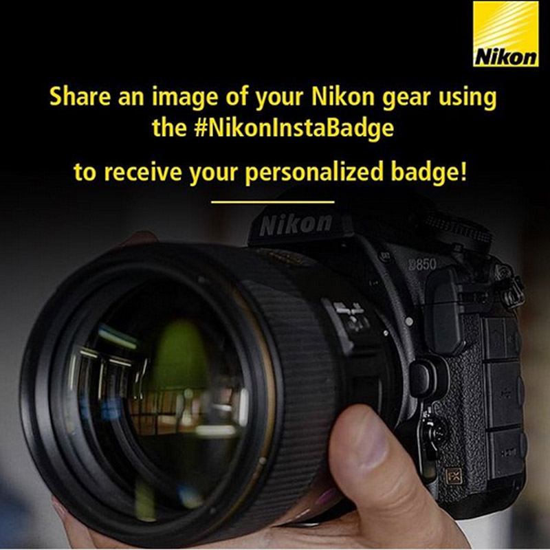 Nikon creates personalized #NikonInstaBadge for its user community