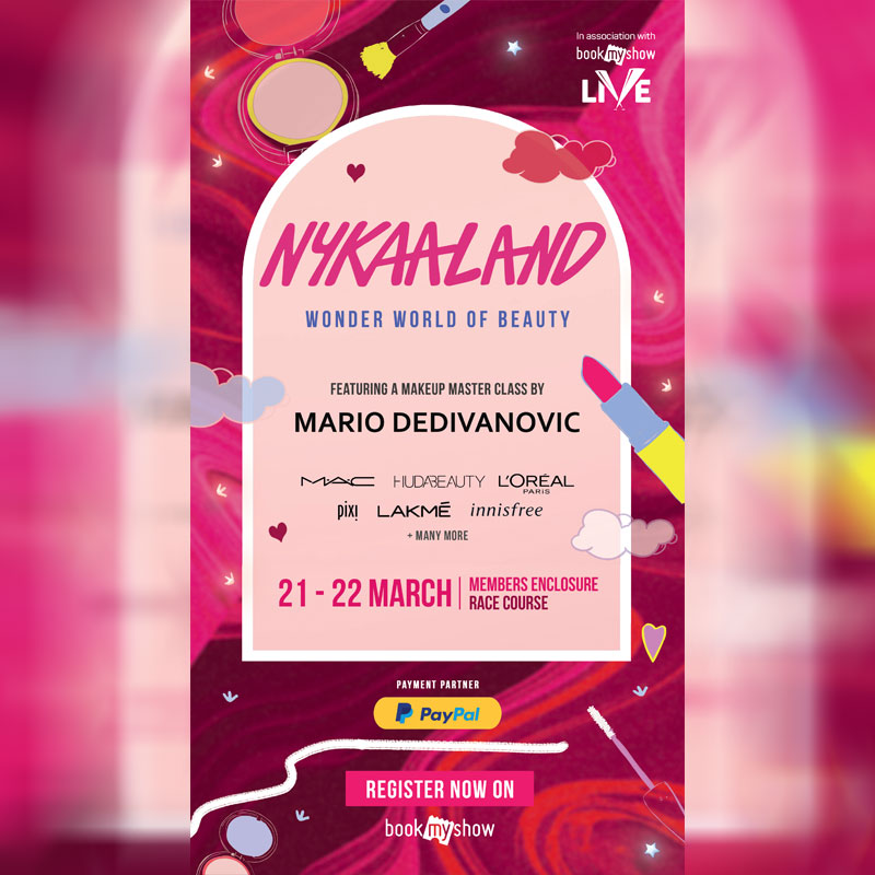 Nykaa and BookMyShow come together to launch India’s first ever beauty festival ‘Nykaaland’ – the wonder world of beauty