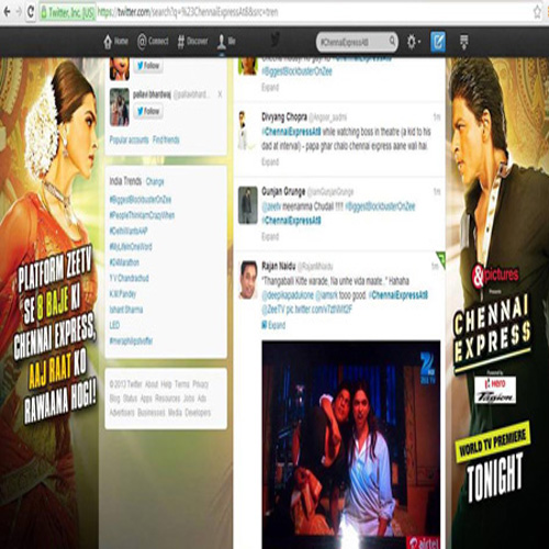 Social media hashtags work wonders for ‘Chennai Express’ premiere
