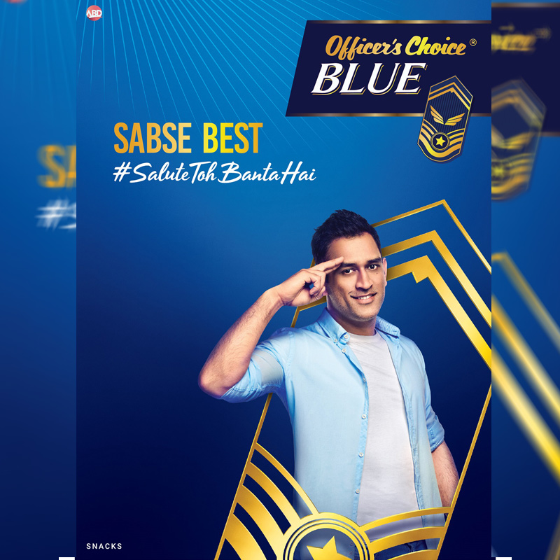 MS Dhoni to captain Officer’s Choice Blue