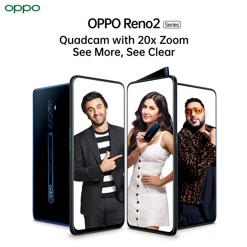 OPPO ropes in famous youth icons – Ranbir Kapoor, Katrina Kaif and Badshah for its Reno Series Campaign
